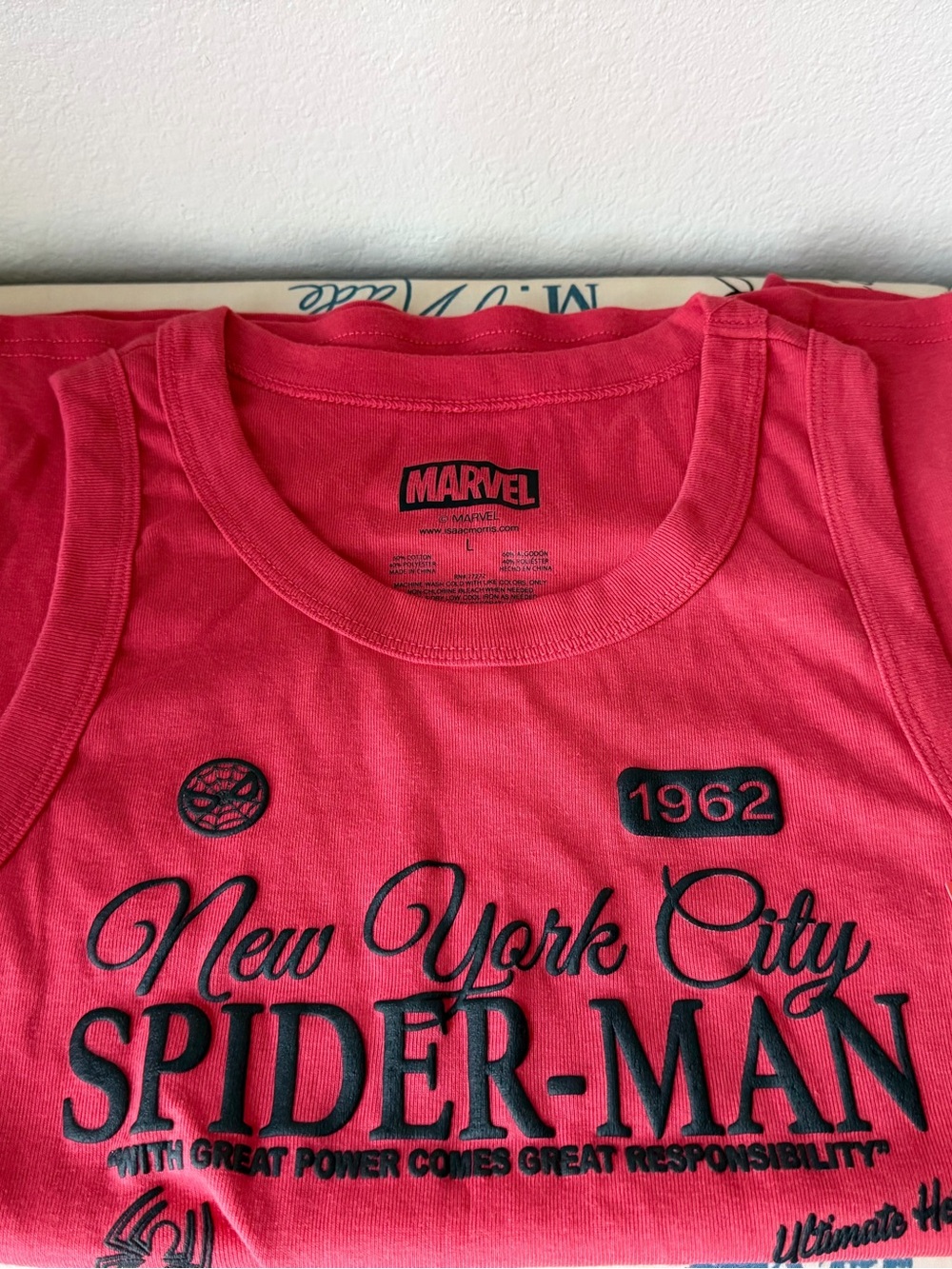 Marvel Red Spider-Man New York City Graphic Tank Top - Picture 2 of 6